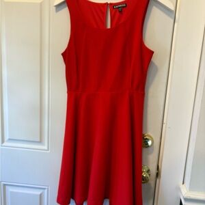 Express Red Sleeveless Dress